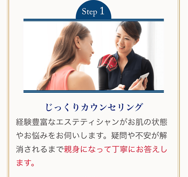 Step1 じっくりカウンセリング