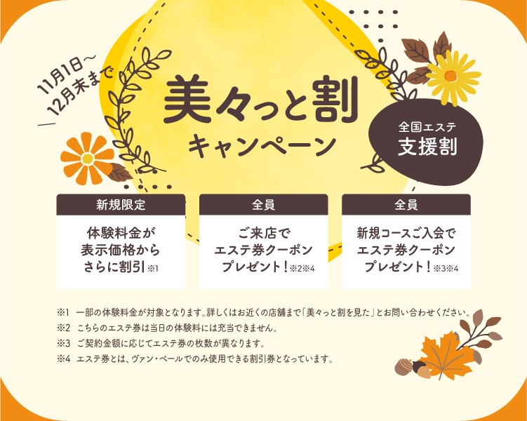 VAN-VEAL ヴァンベール エステ券 VAN-VEAL ヴァンベール エステ券